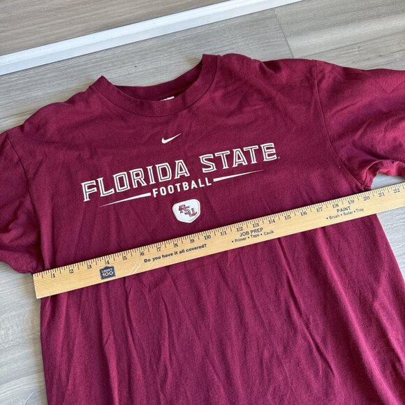 Nike Team Florida State University Football Mens Vintage FSU College Shirt Sz M - Picture 5 of 9